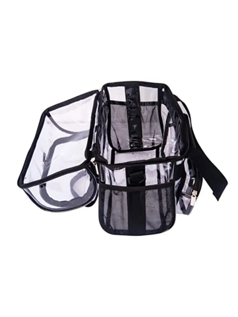 Clear PVC Crossbody Lunch Bag Stadium Approved Transparent Tote